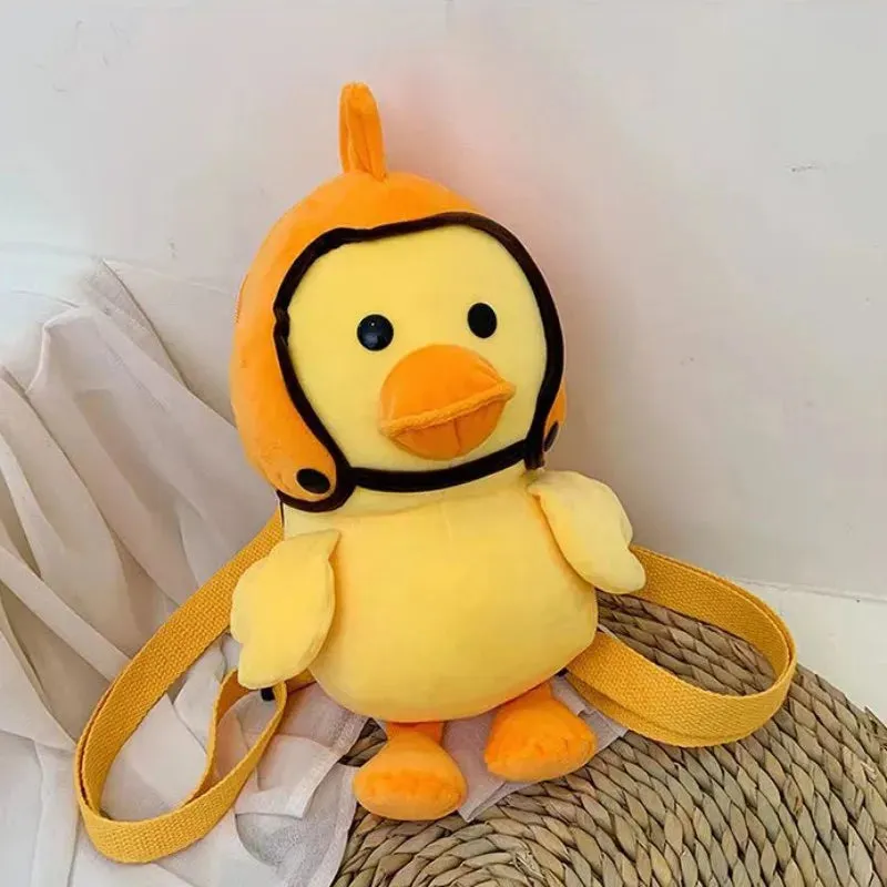 Adorable Plush Yellow Duck Backpack - Fun & Cozy Kids' Bag