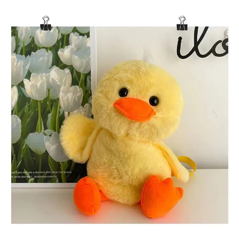 Adorable Plush Yellow Duck Backpack - Fun & Cozy Kids' Bag