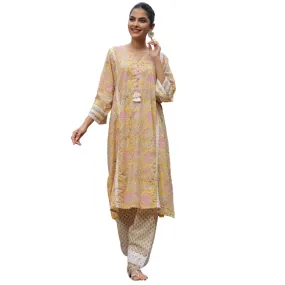 Afghani Chogha Set | Yellow