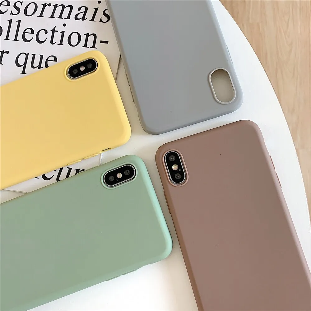 Anymob iPhone Yellow Silicone Case Cover Bag Shell