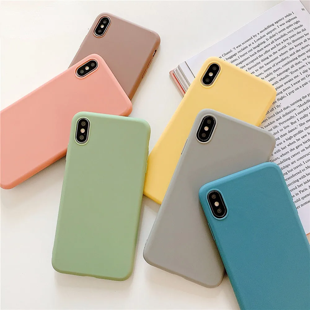 Anymob iPhone Yellow Silicone Case Cover Bag Shell