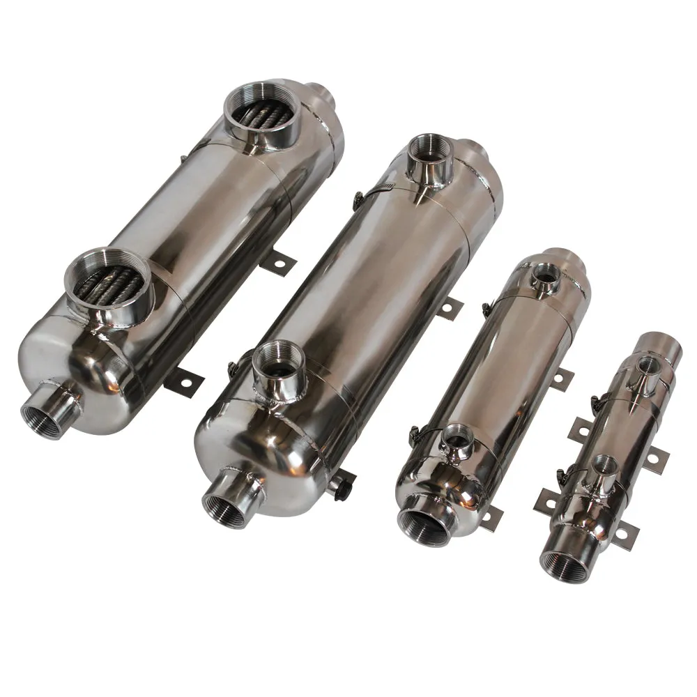 Boat Engine Oil Coolers 4" & 2'' BSPT  GK Type Transmisson Oil Cooler for River Water, Sea water