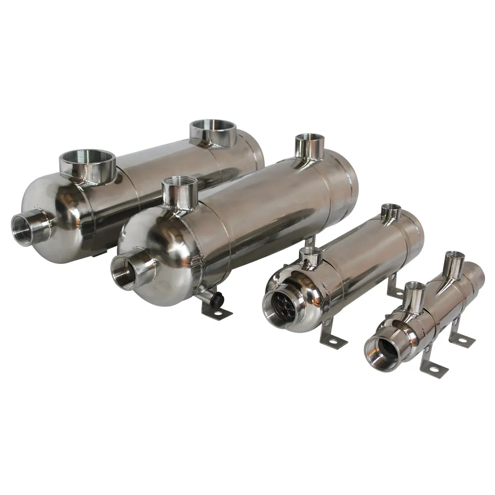 Boat Engine Oil Coolers 4" & 2'' BSPT  GK Type Transmisson Oil Cooler for River Water, Sea water