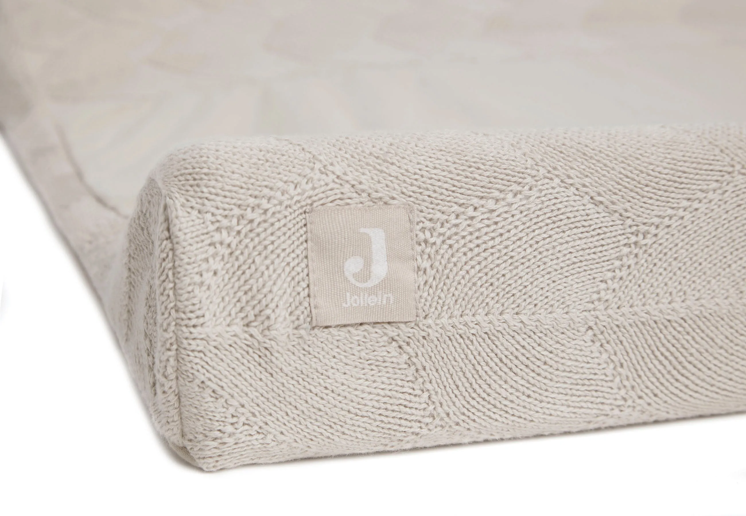 Changing Mat Cover 50x70cm Shell Knit - Nougat - GOTS