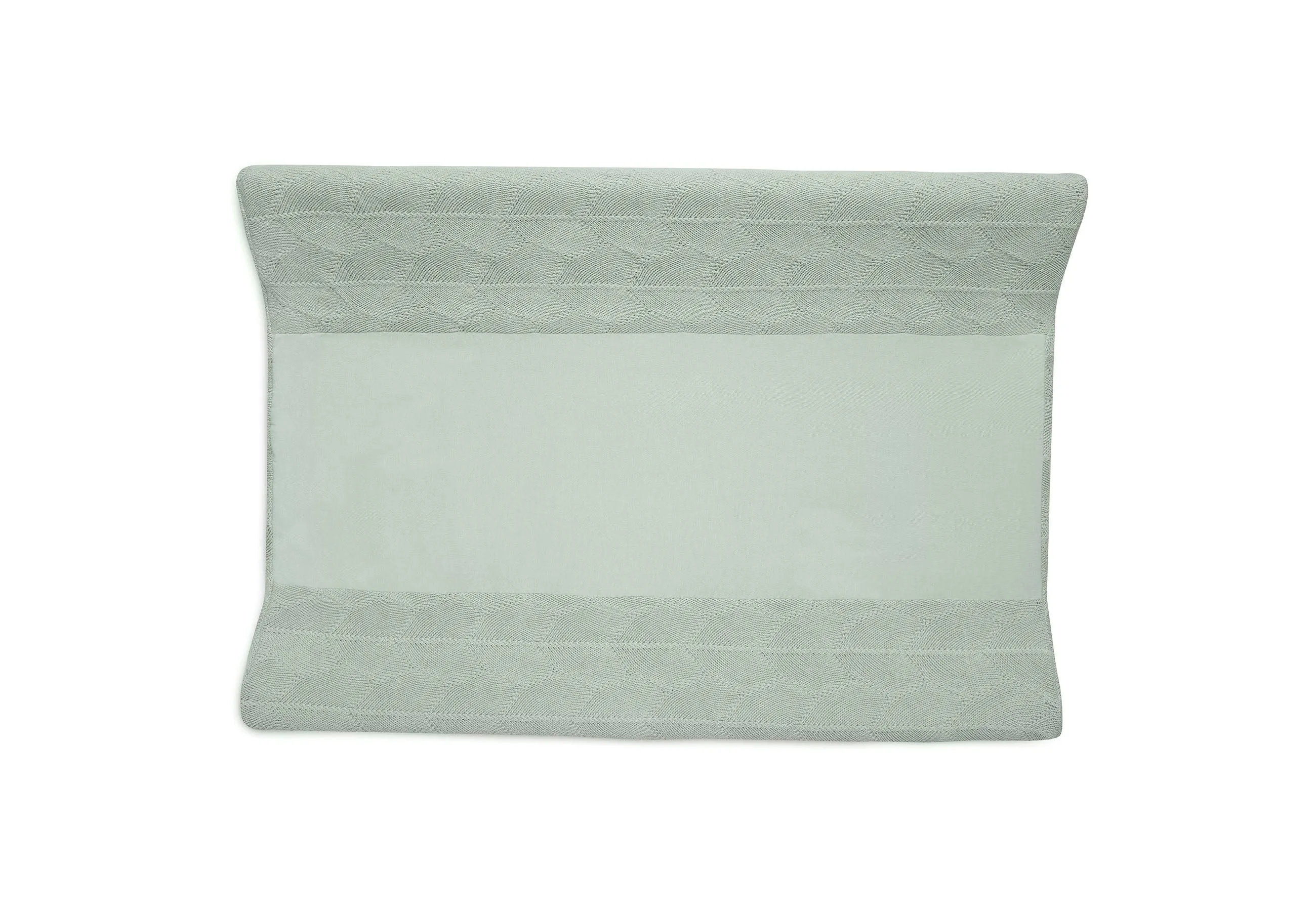Changing Mat Cover 50x70cm Shell Knit - Sea Foam - GOTS