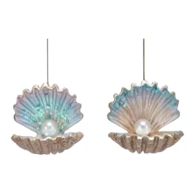 Clam Shell Ornaments, 2.8"