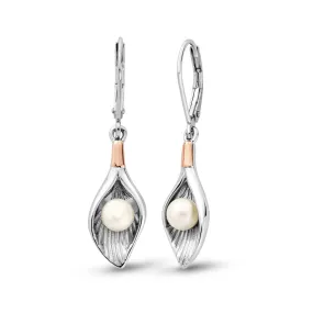 Clogau Beachcomber Shell Silver and Pearl Earrings 3SLYV0791
