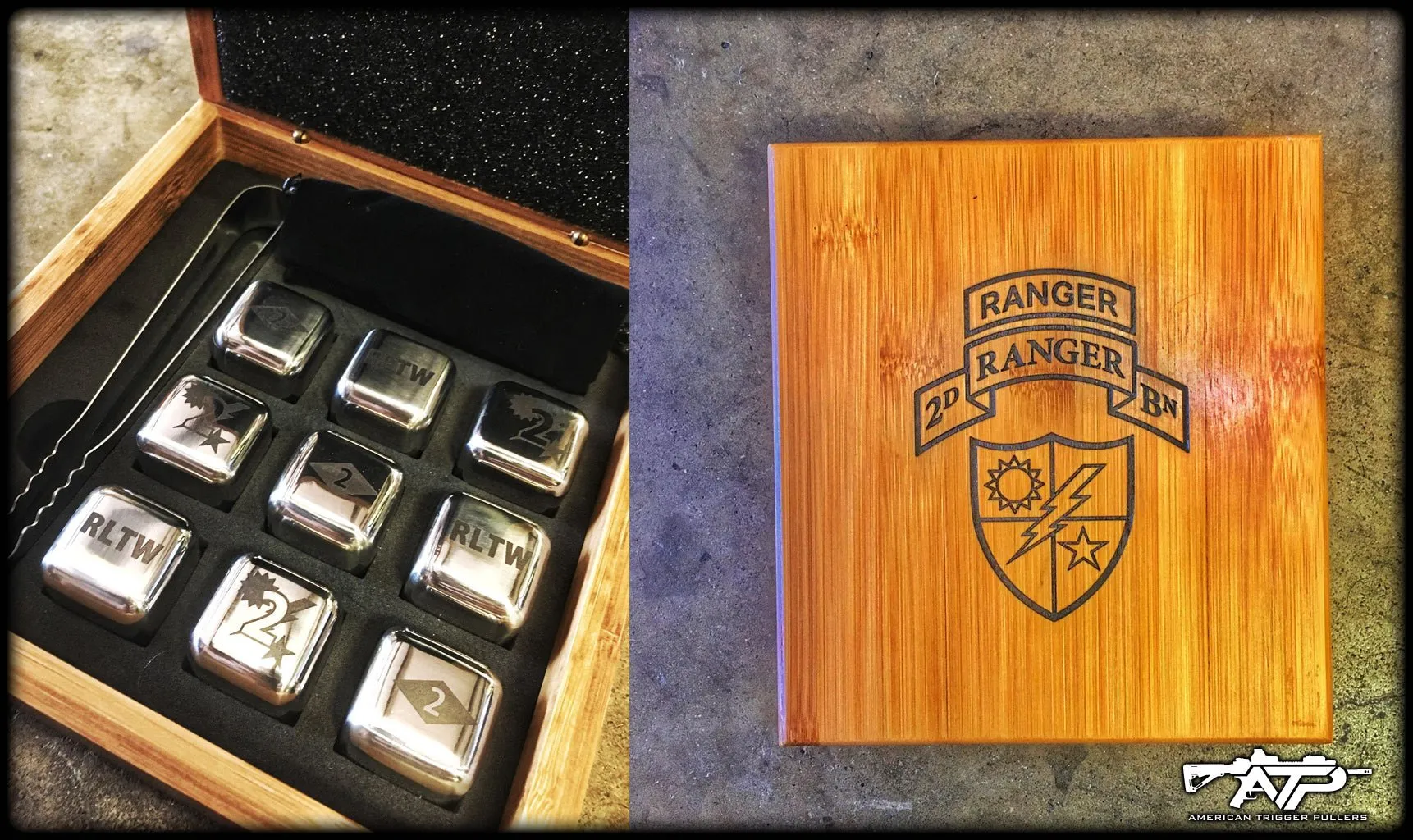 Custom Whiskey Stone Set