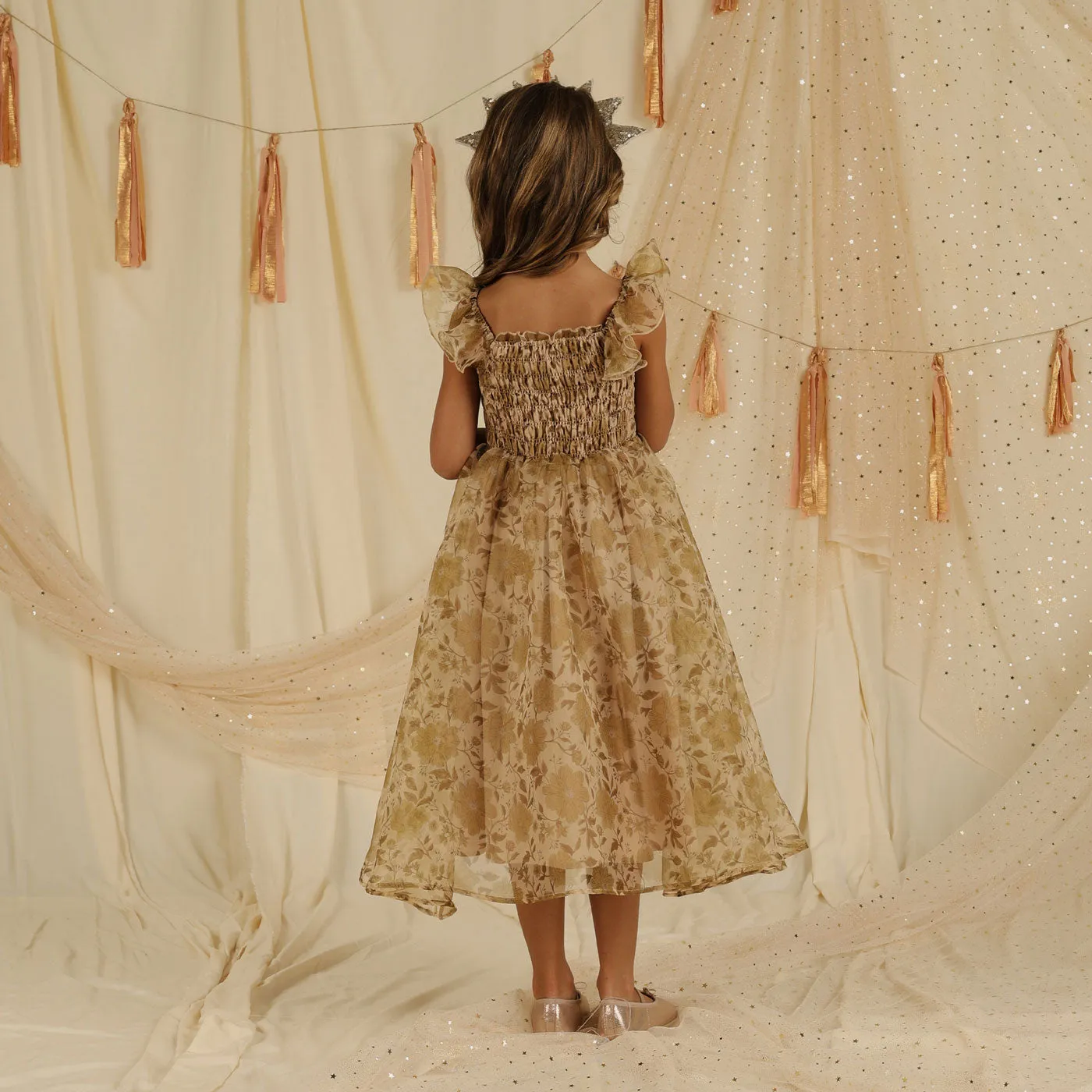 Dolly Dress - Golden Garden - Ecru