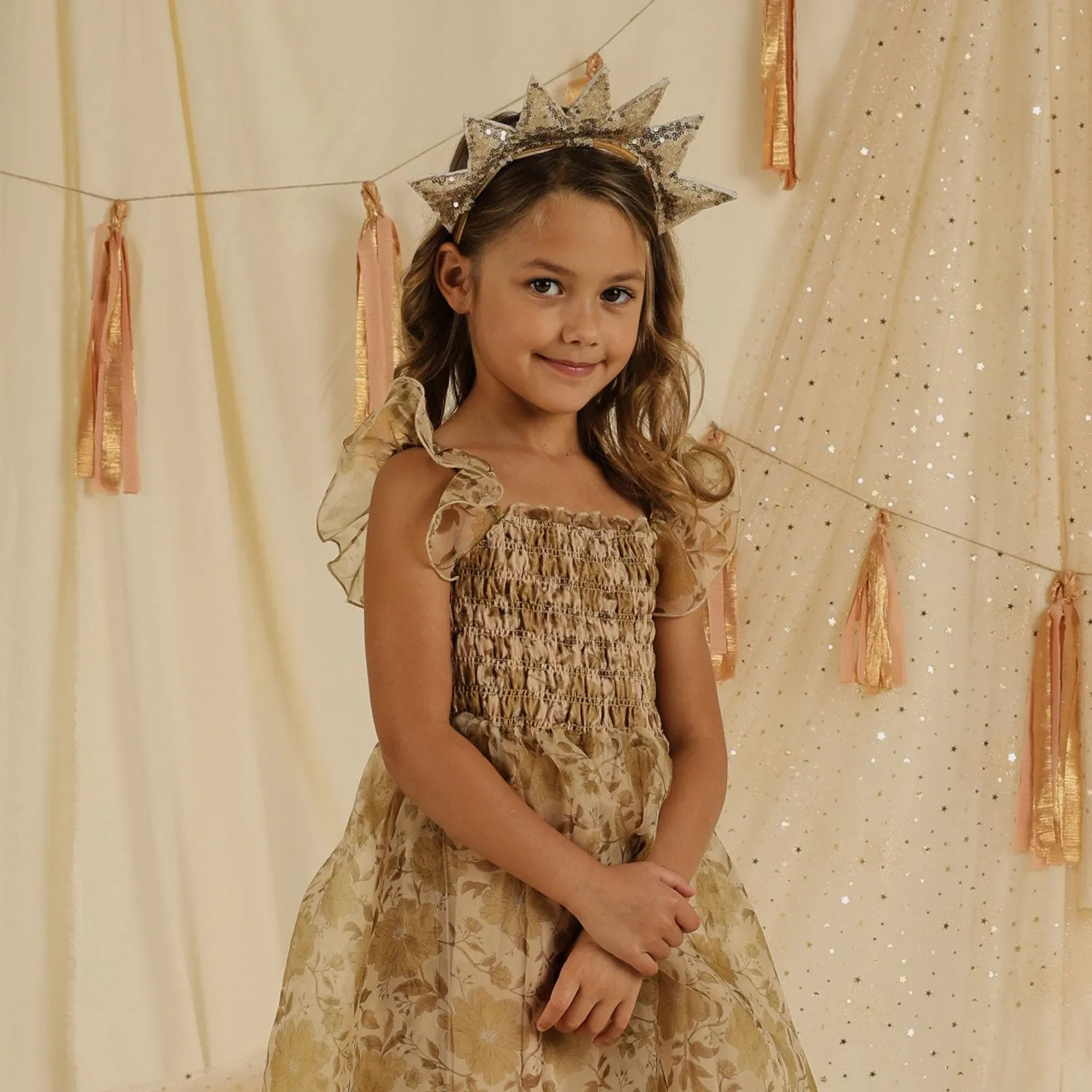 Dolly Dress - Golden Garden - Ecru