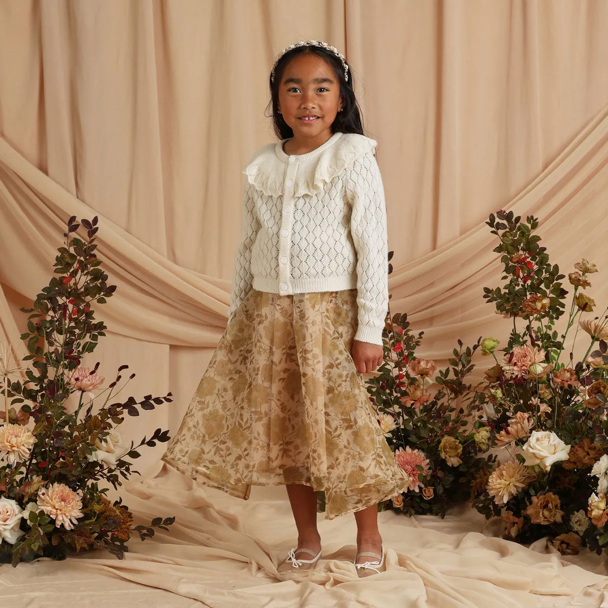 Dolly Dress - Golden Garden - Ecru