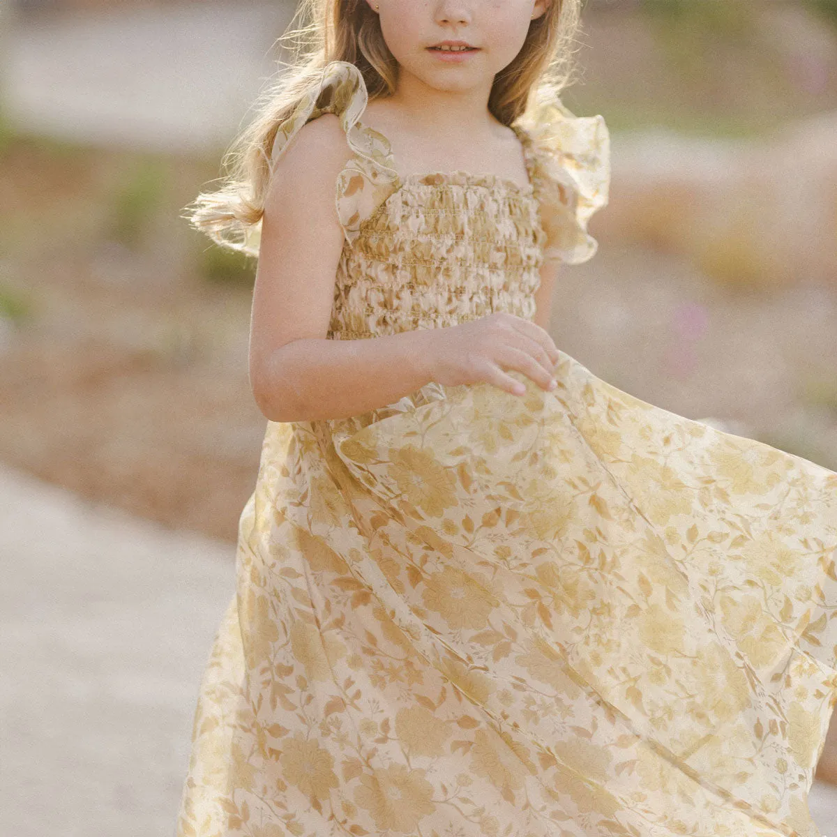 Dolly Dress - Golden Garden - Ecru