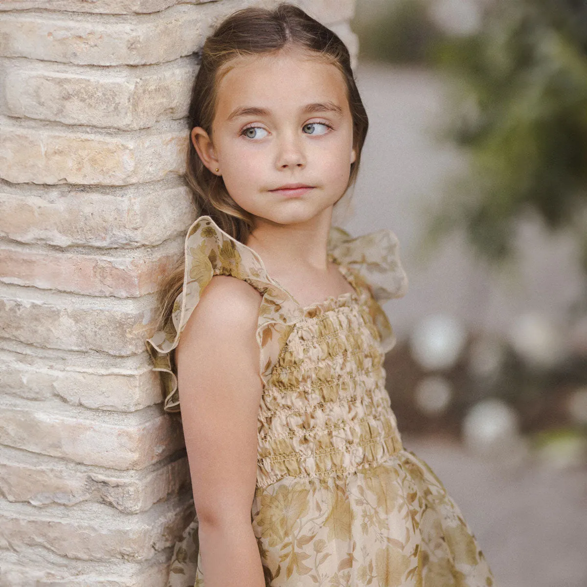 Dolly Dress - Golden Garden - Ecru