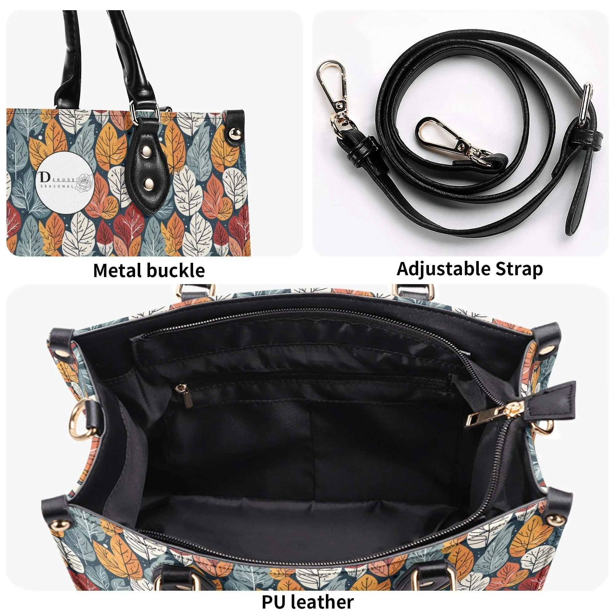 Fall Into Winter Luxury Women Leather Handbag (3 sizes)