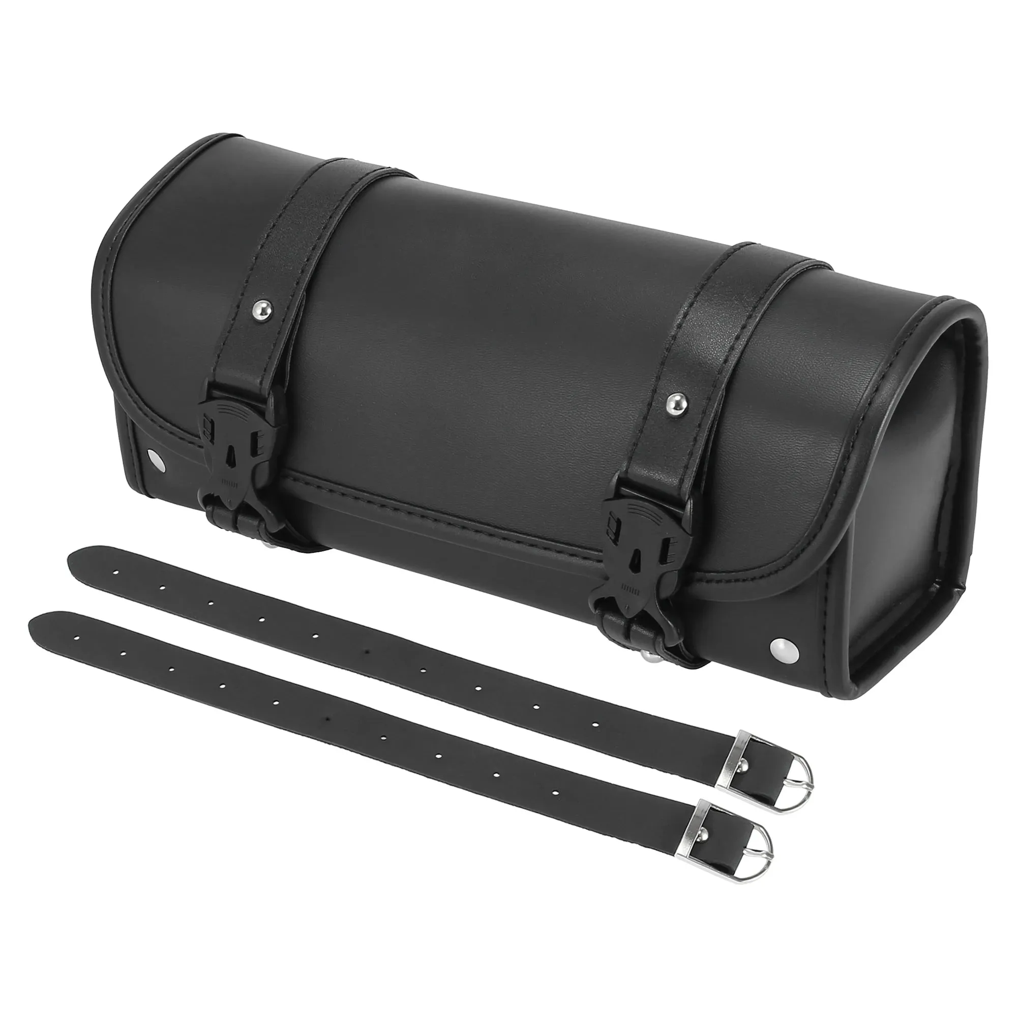 Faux Leather Motorcycle Handlebar Tool Bag