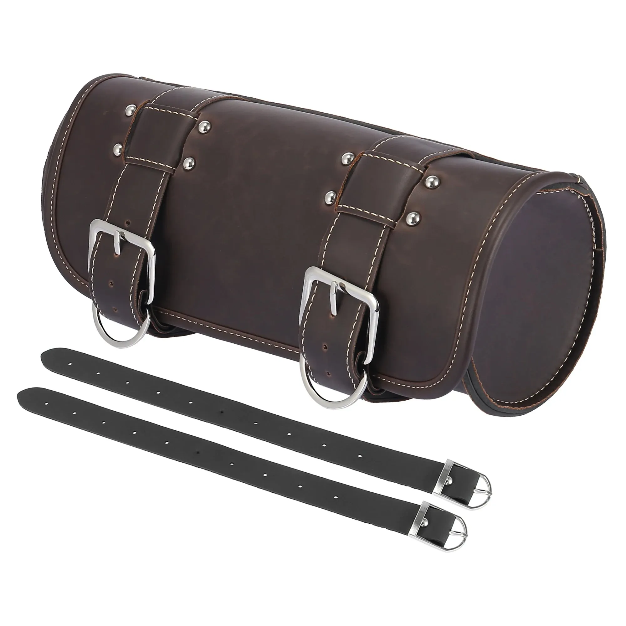 Faux Leather Motorcycle Handlebar Tool Bag