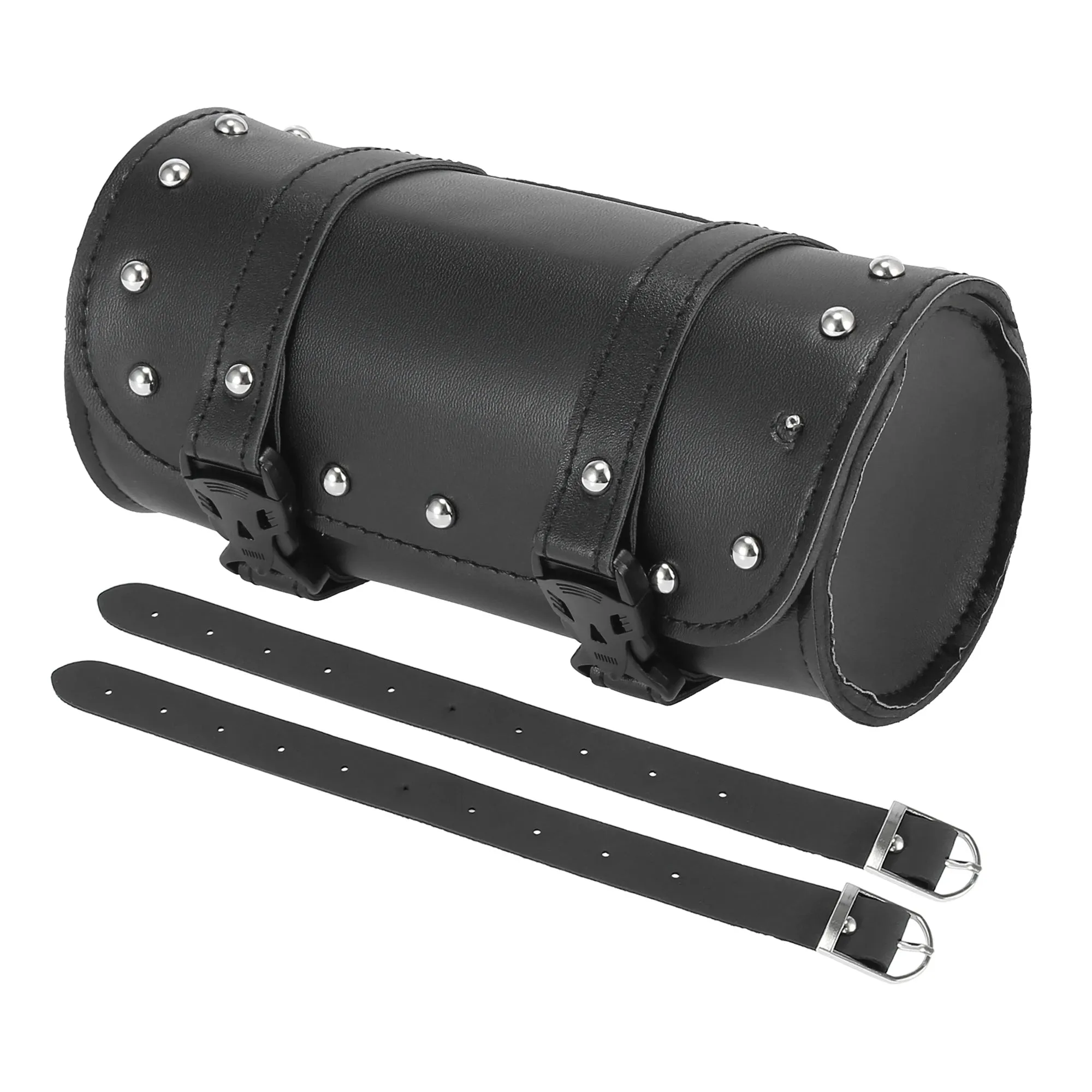 Faux Leather Motorcycle Handlebar Tool Bag