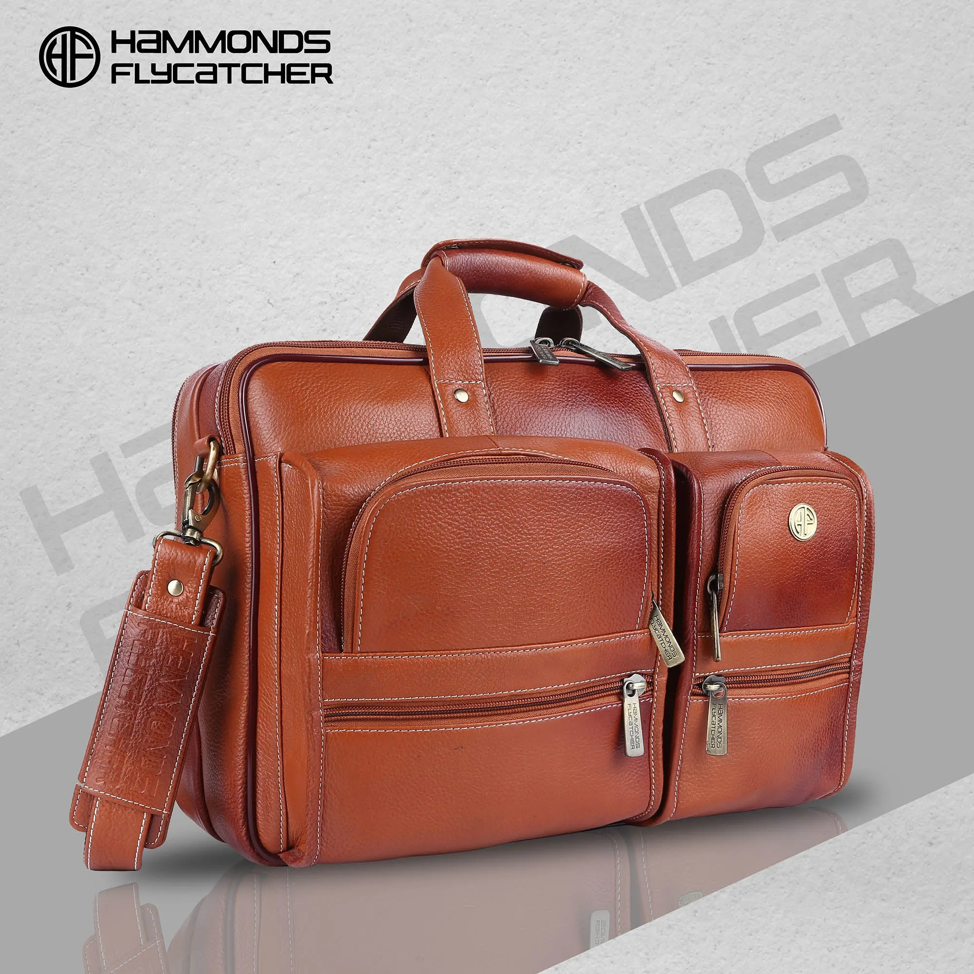Genuine Leather Office Bag for Men - Fits Up to 16 Inch Laptop/MacBook
