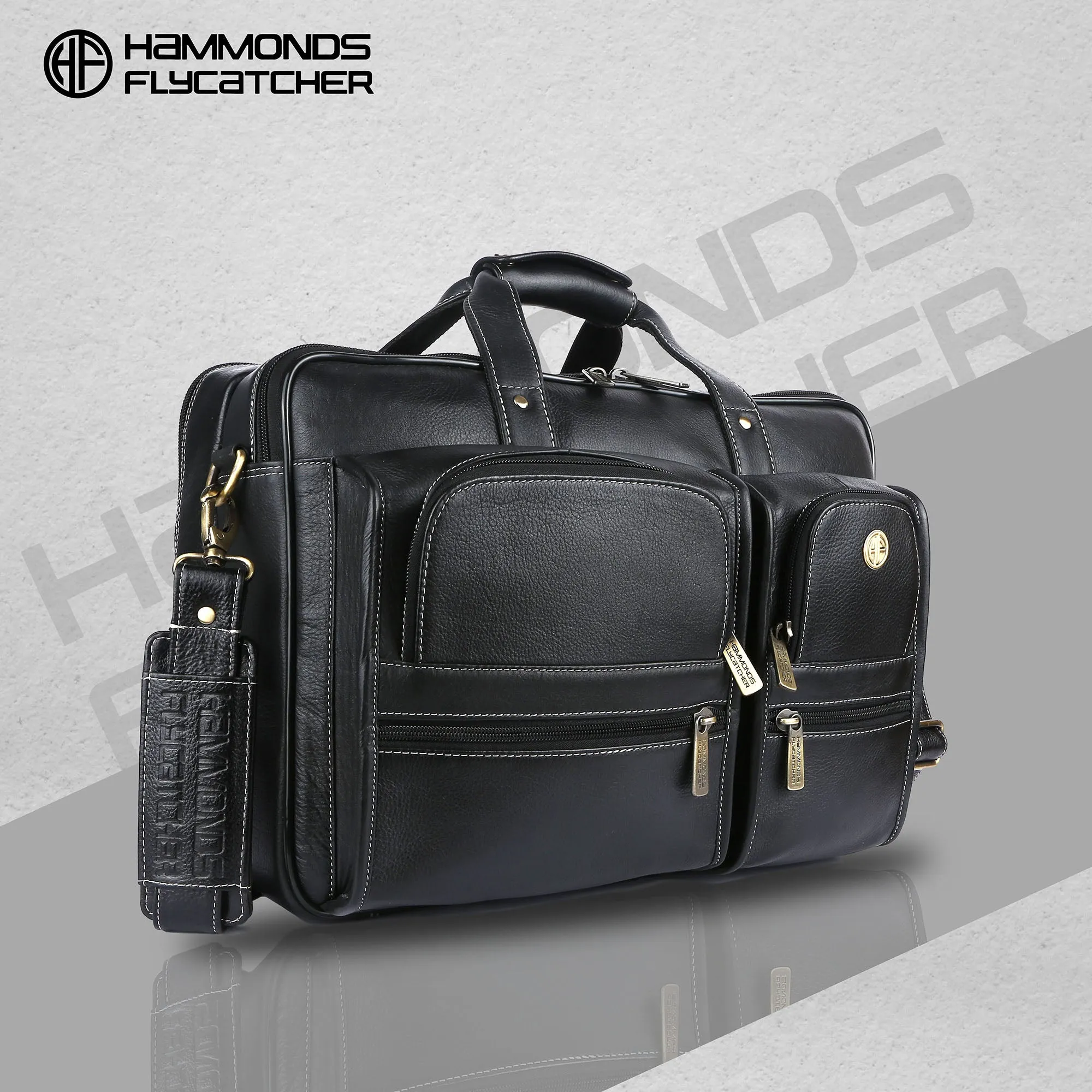 Genuine Leather Office Bag for Men - Fits Up to 16 Inch Laptop/MacBook