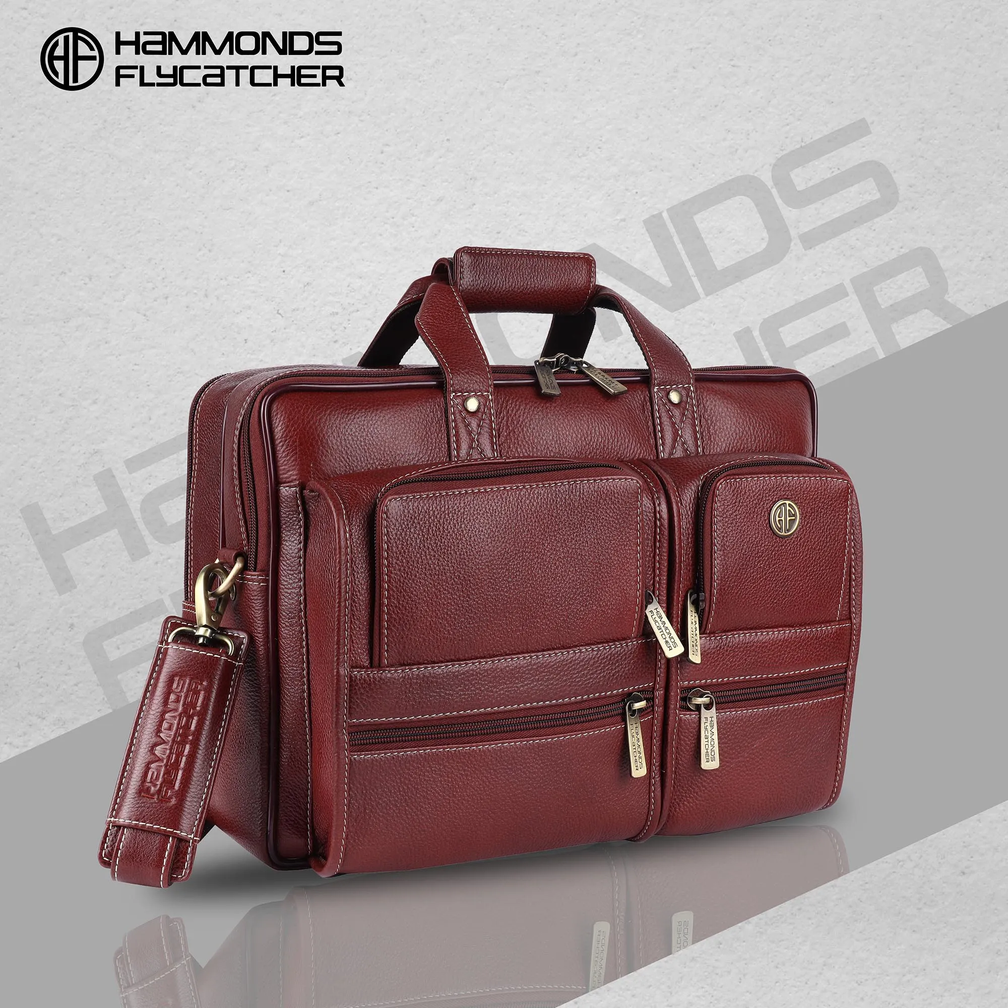 Genuine Leather Office Bag for Men - Fits Up to 16 Inch Laptop/MacBook
