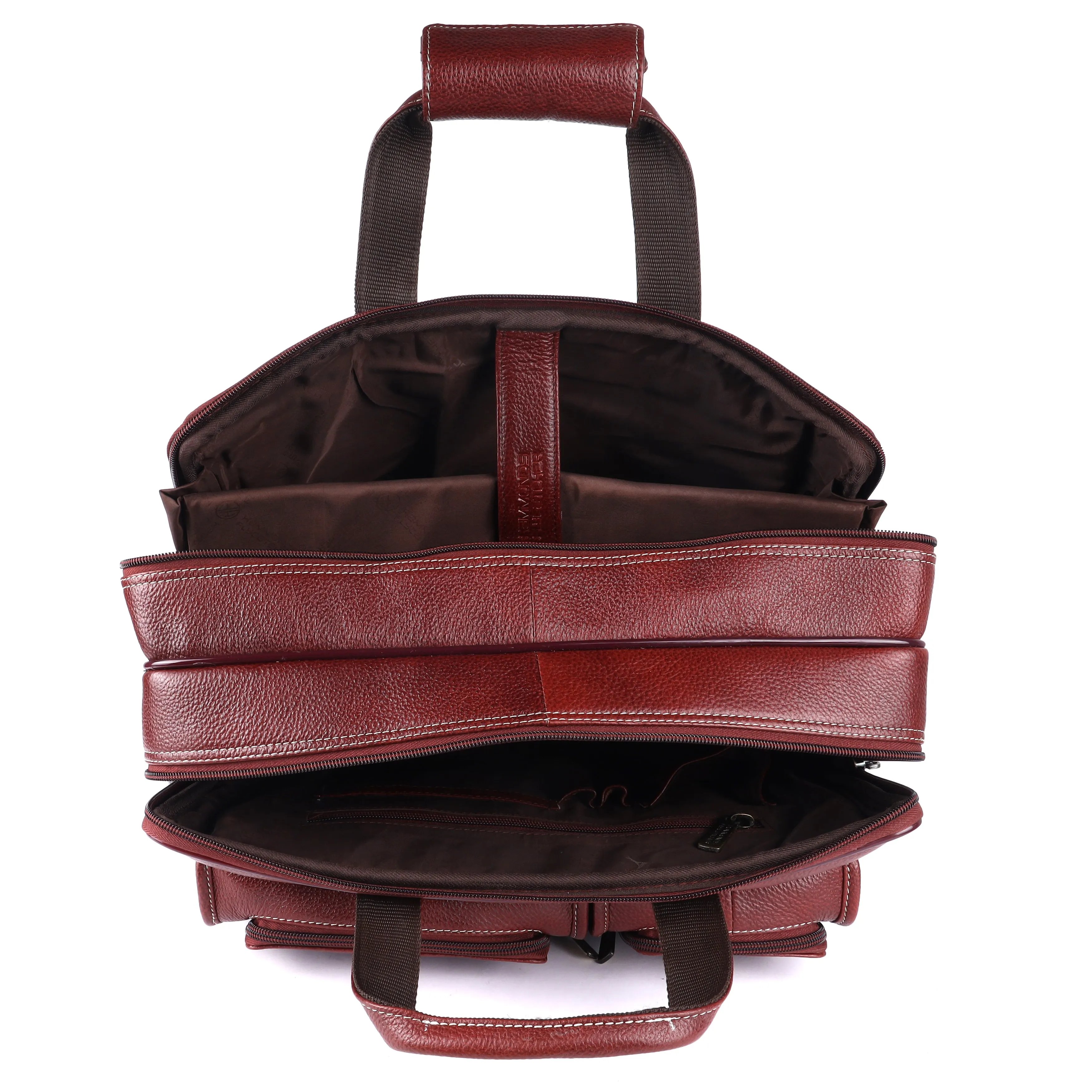 Genuine Leather Office Bag for Men - Fits Up to 16 Inch Laptop/MacBook
