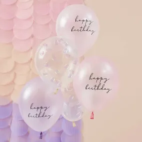 Ginger Ray Mermaid Confetti Balloons - 5 Pkt
