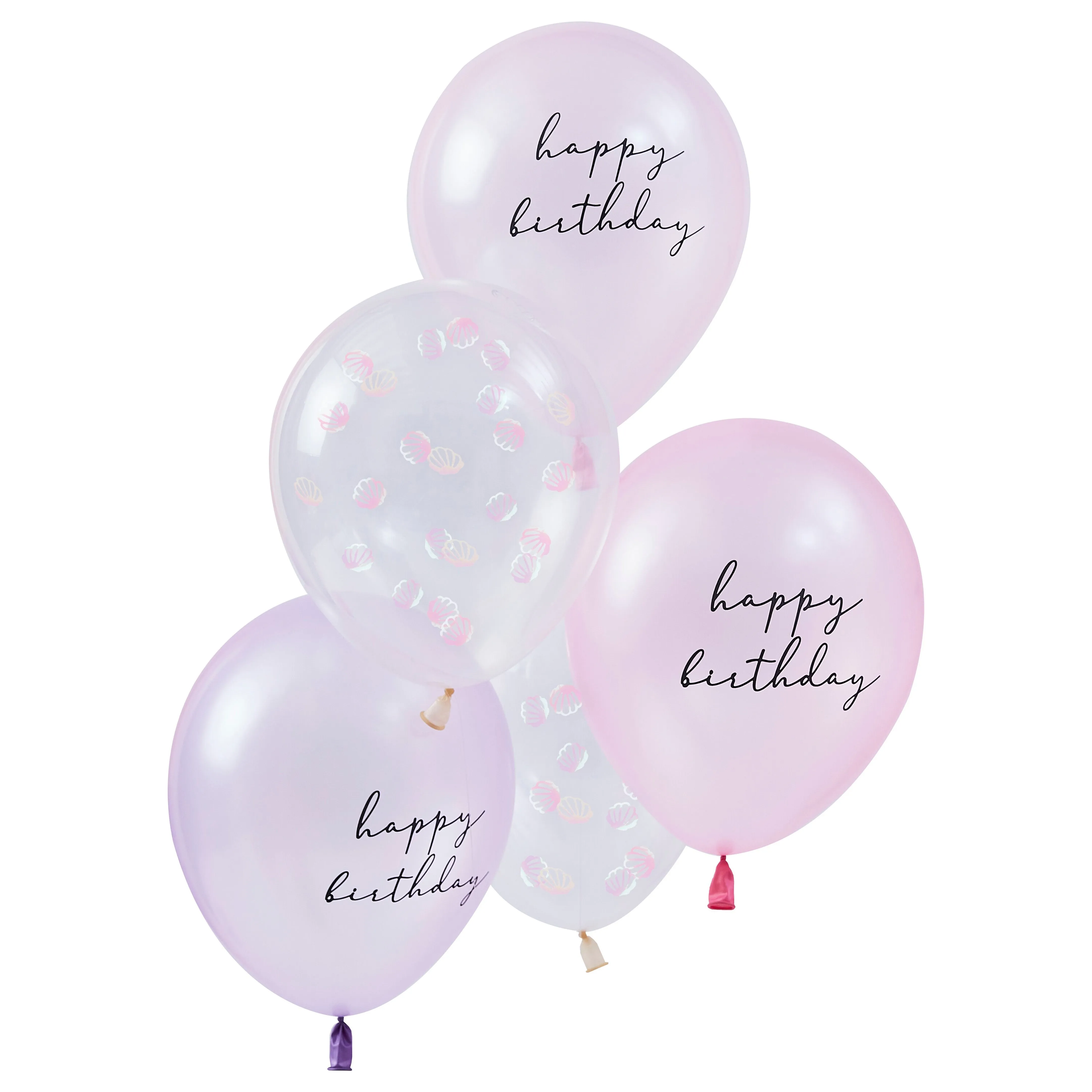 Ginger Ray Mermaid Confetti Balloons - 5 Pkt