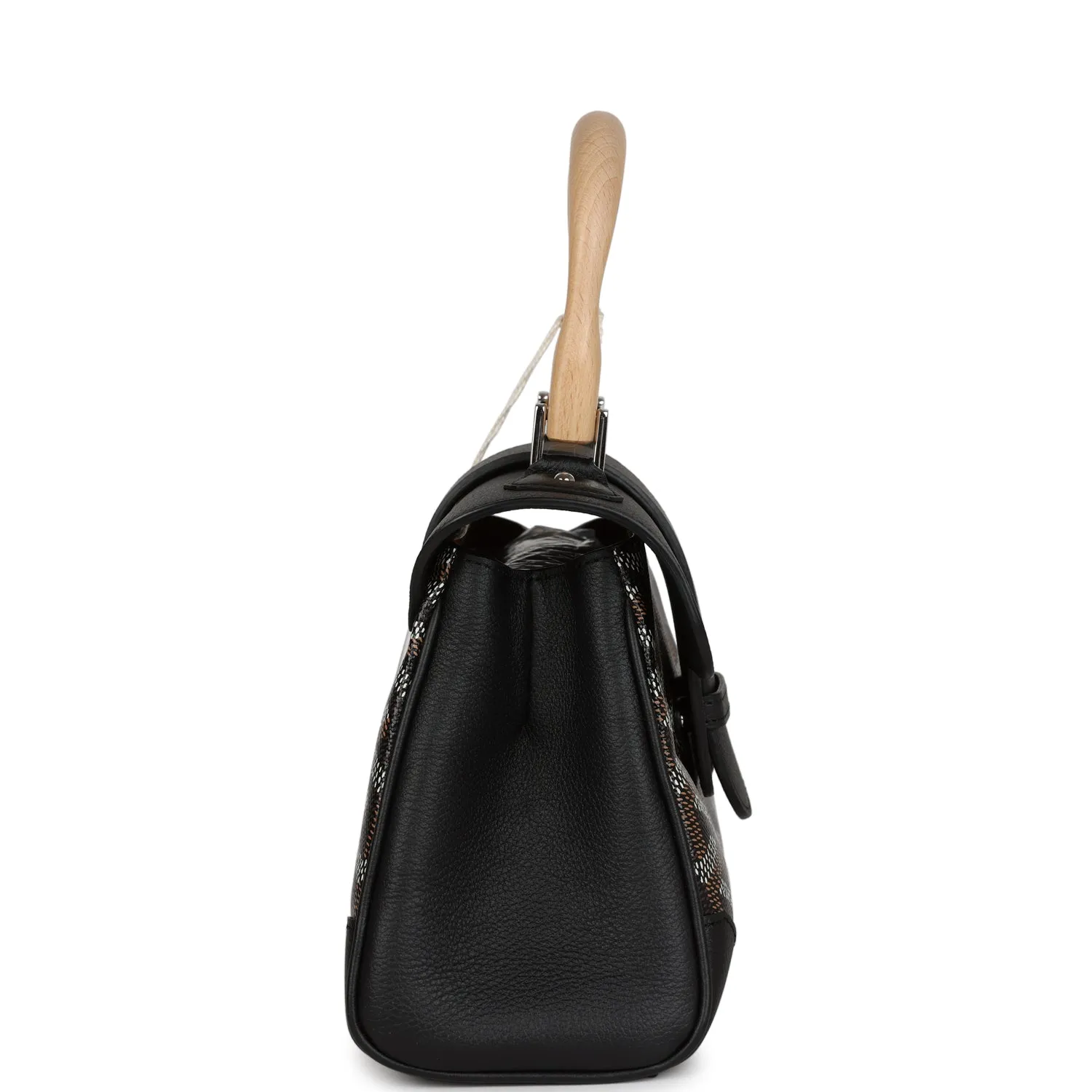 Goyard Saigon Souple Mini Black Goyardine Canvas Palladium Hardware