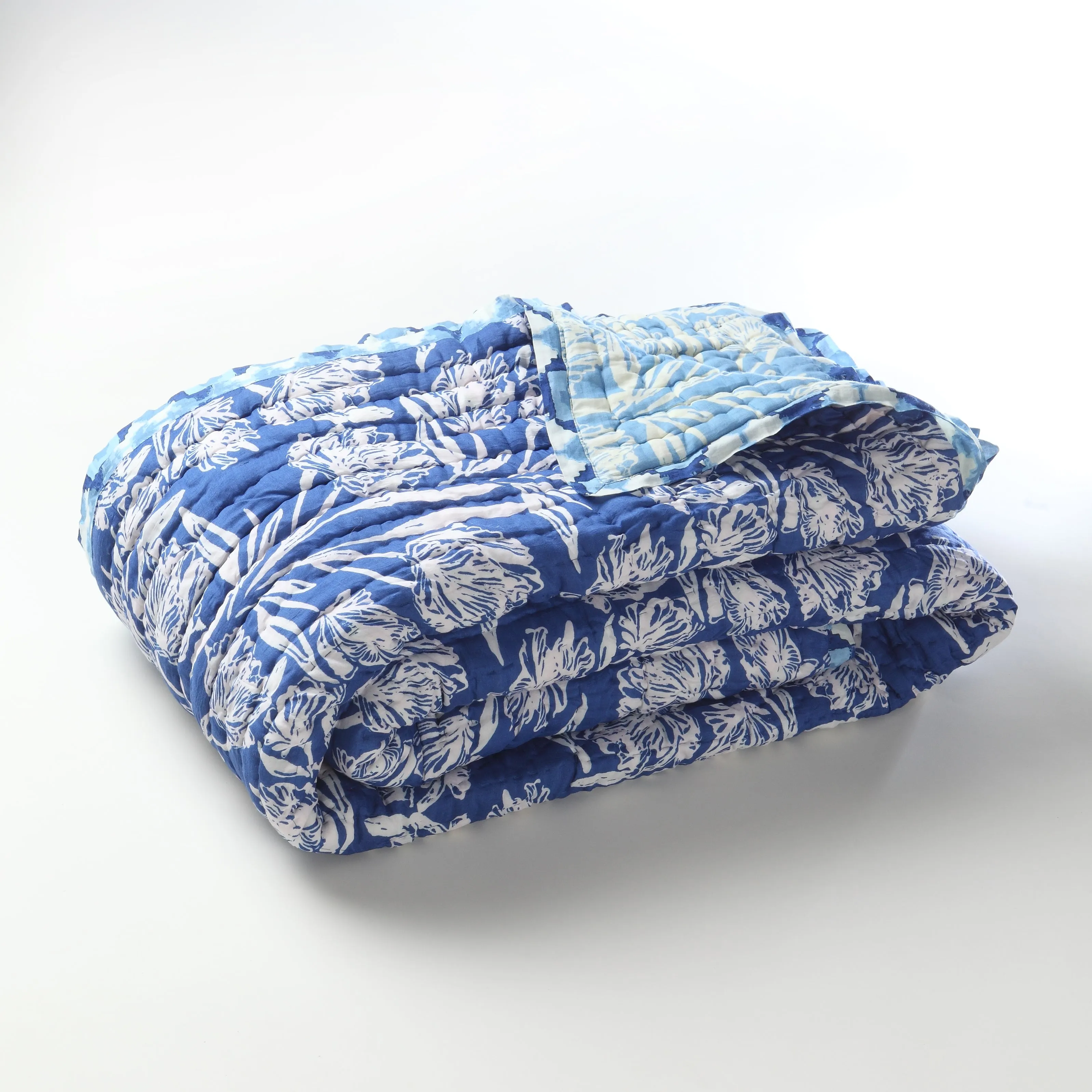 KALP PUSHP HIMALAYAN BUTTERFLY Silk Cotton Reversible Quilt