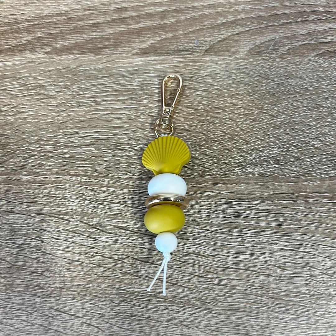 Keyring - Shell Yellow and White