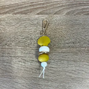 Keyring - Shell Yellow and White