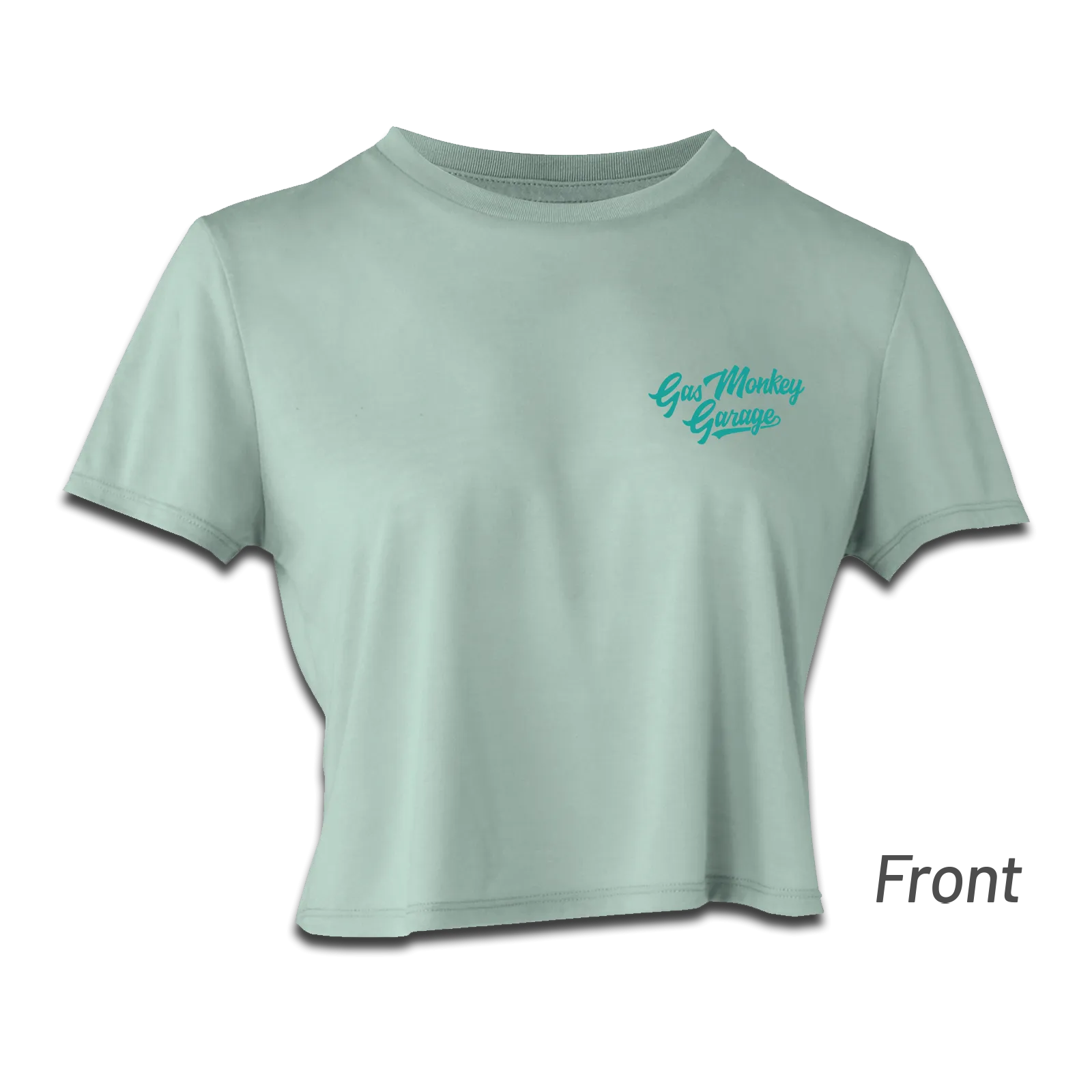 Ladies Fall Days Cropped Tee - Mint
