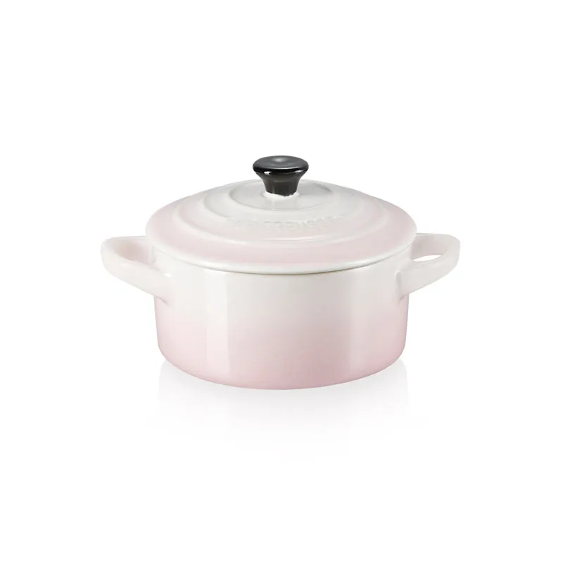 Le Creuset Stoneware Petite Round Casserole 0.25L Shell Pink