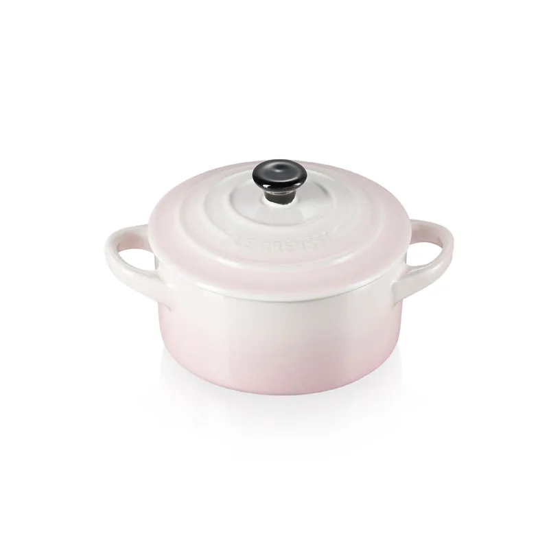 Le Creuset Stoneware Petite Round Casserole 0.25L Shell Pink