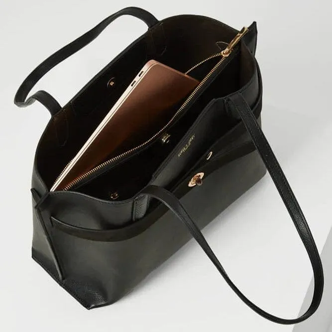 Luella Grey Oriana Laptop Tote in Black