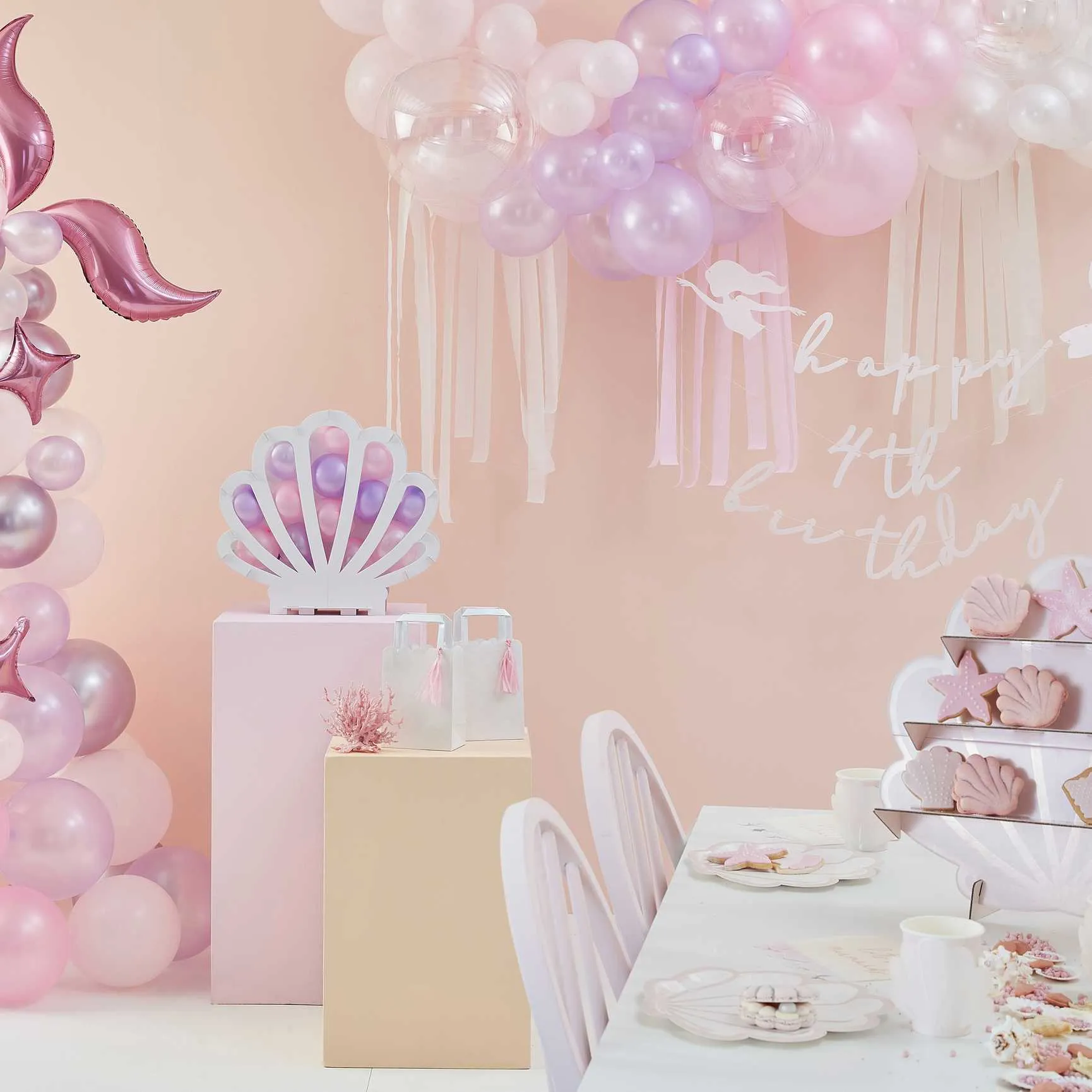 Mermaid Shell Party Paper Cups x 8