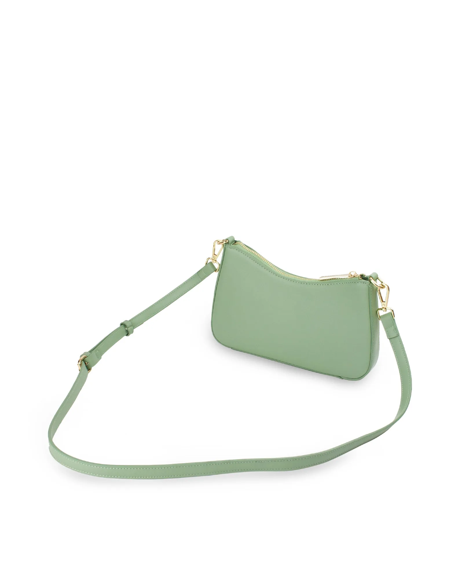 Mocha Olivia Tortoise Shell Chain Crossbody Bag- Sage