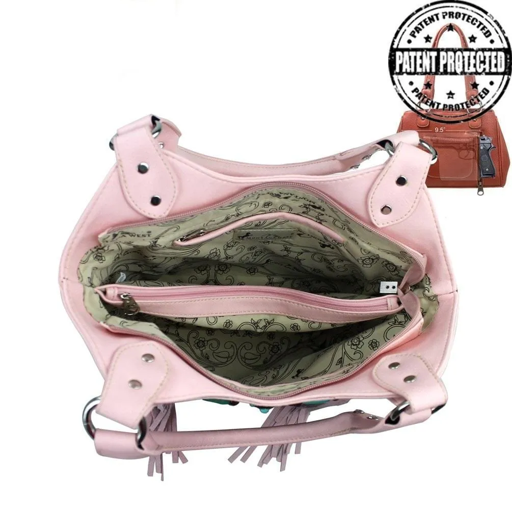 Montana West® Fringe Collection Concealed Carry Purse Shoulder Bag
