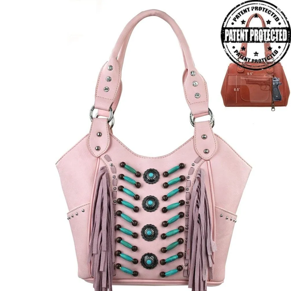 Montana West® Fringe Collection Concealed Carry Purse Shoulder Bag