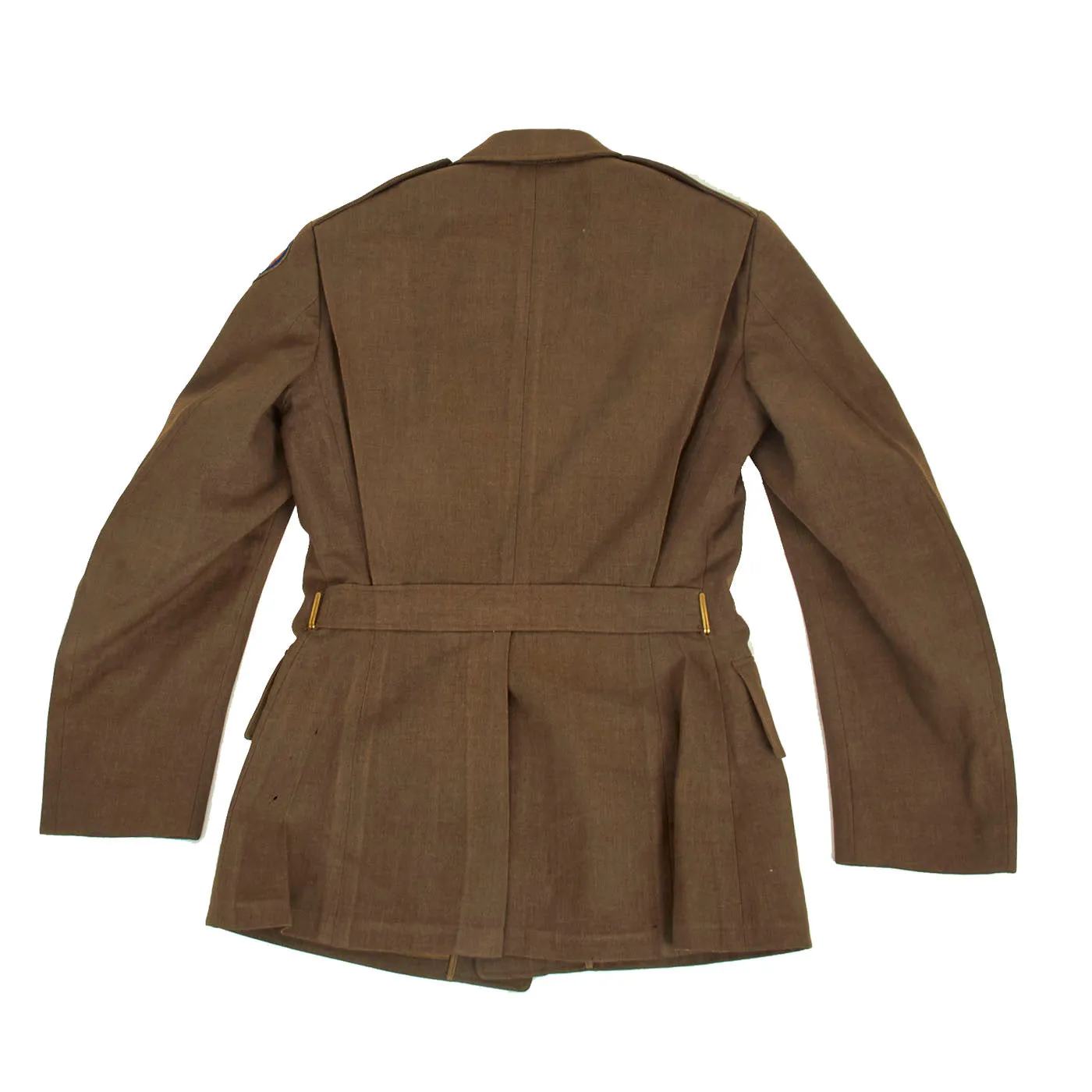 Original U.S. WWII Named 44th Infantry Division Large Uniform Grouping With Documents and Insignia - Over 50 Items