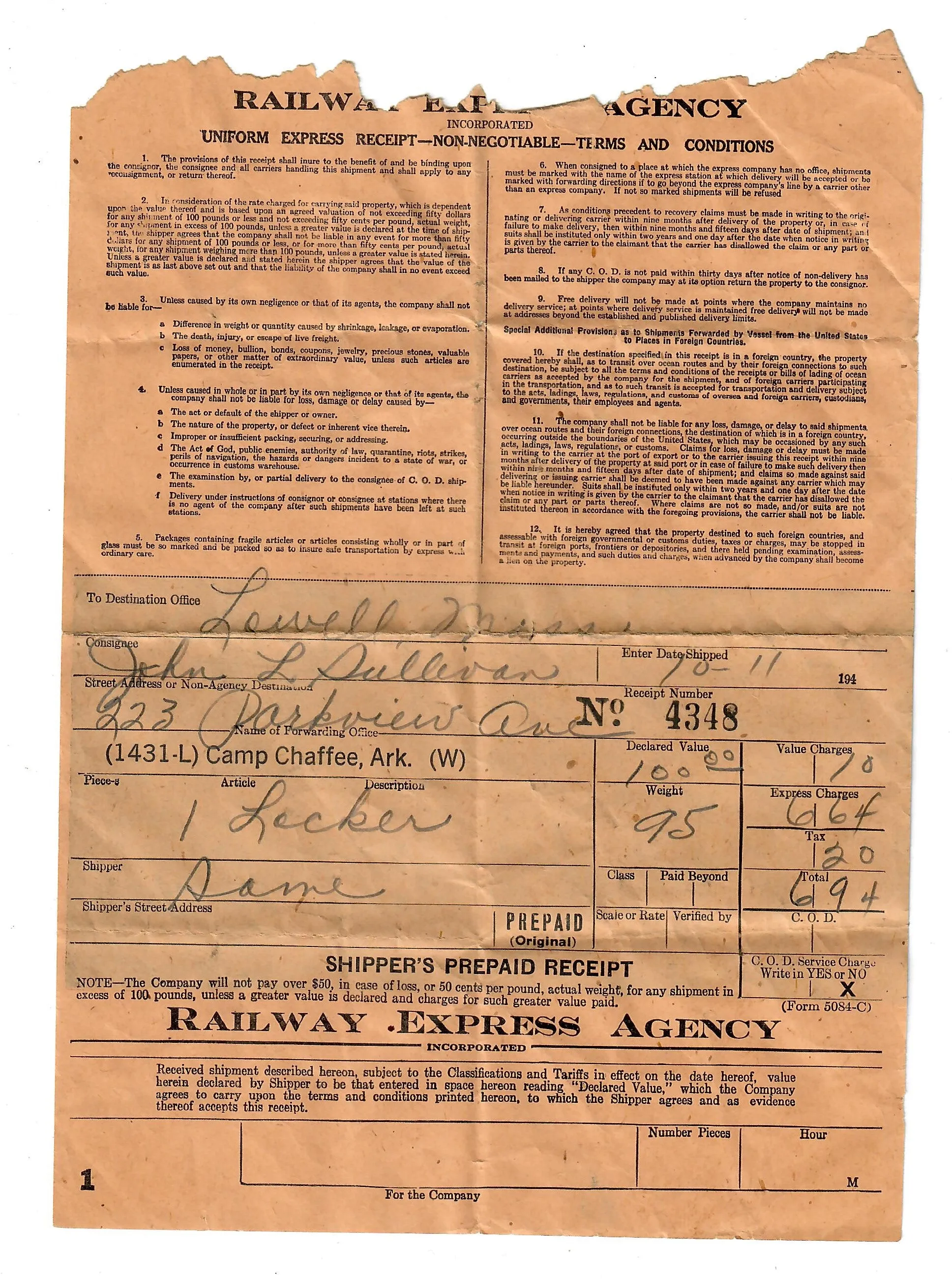 Original U.S. WWII Named 44th Infantry Division Large Uniform Grouping With Documents and Insignia - Over 50 Items