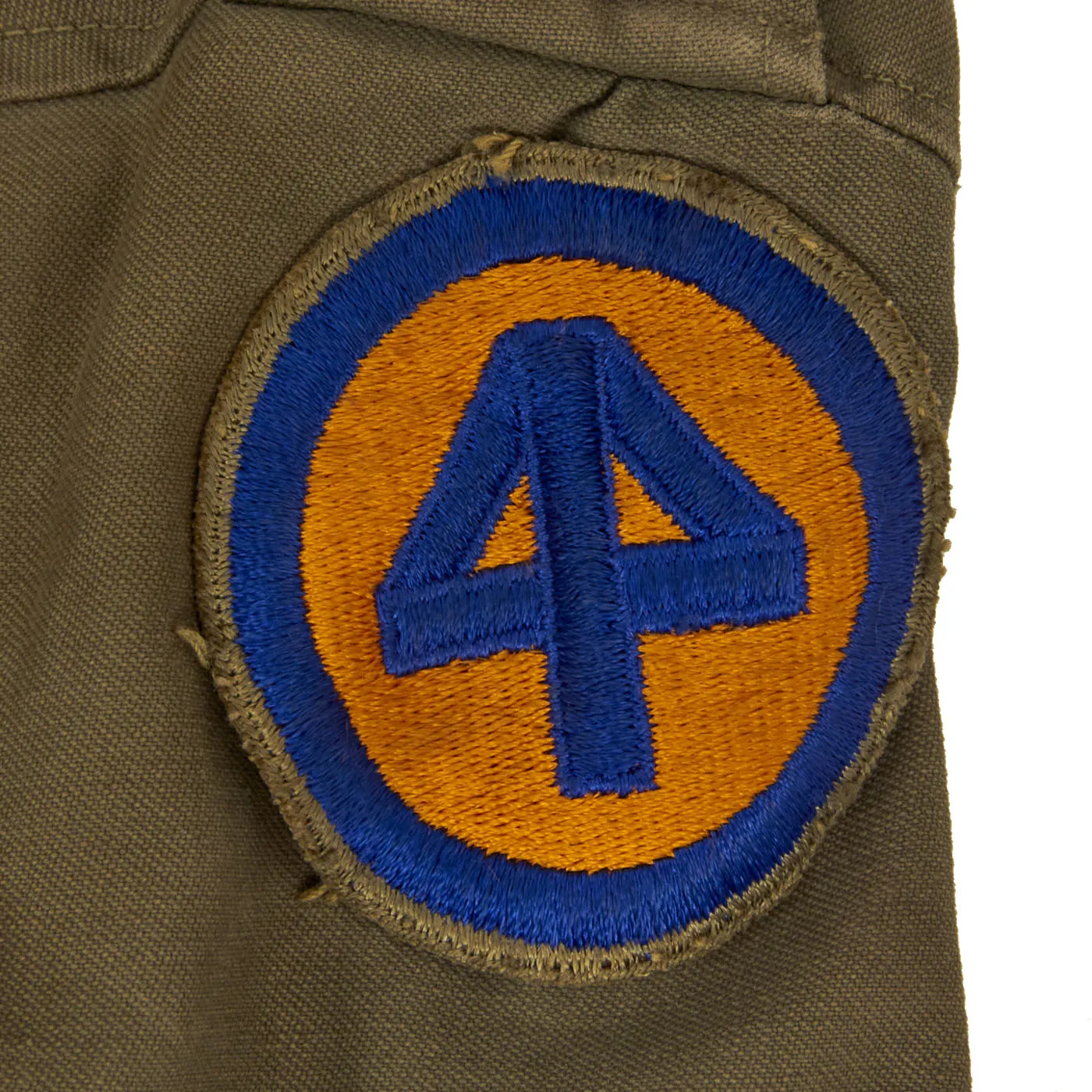 Original U.S. WWII Named 44th Infantry Division Large Uniform Grouping With Documents and Insignia - Over 50 Items