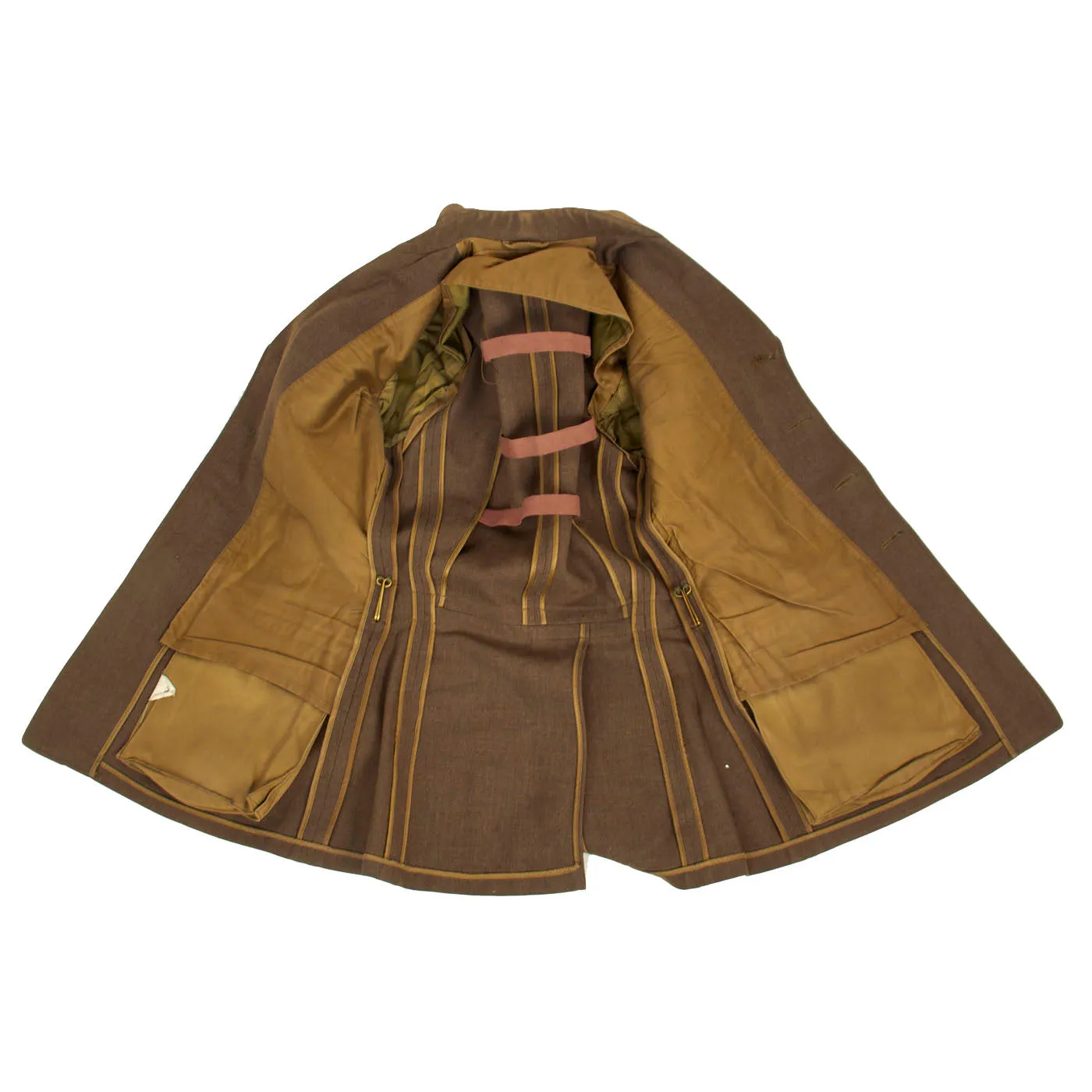 Original U.S. WWII Named 44th Infantry Division Large Uniform Grouping With Documents and Insignia - Over 50 Items