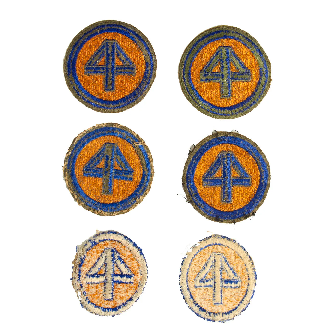 Original U.S. WWII Named 44th Infantry Division Large Uniform Grouping With Documents and Insignia - Over 50 Items
