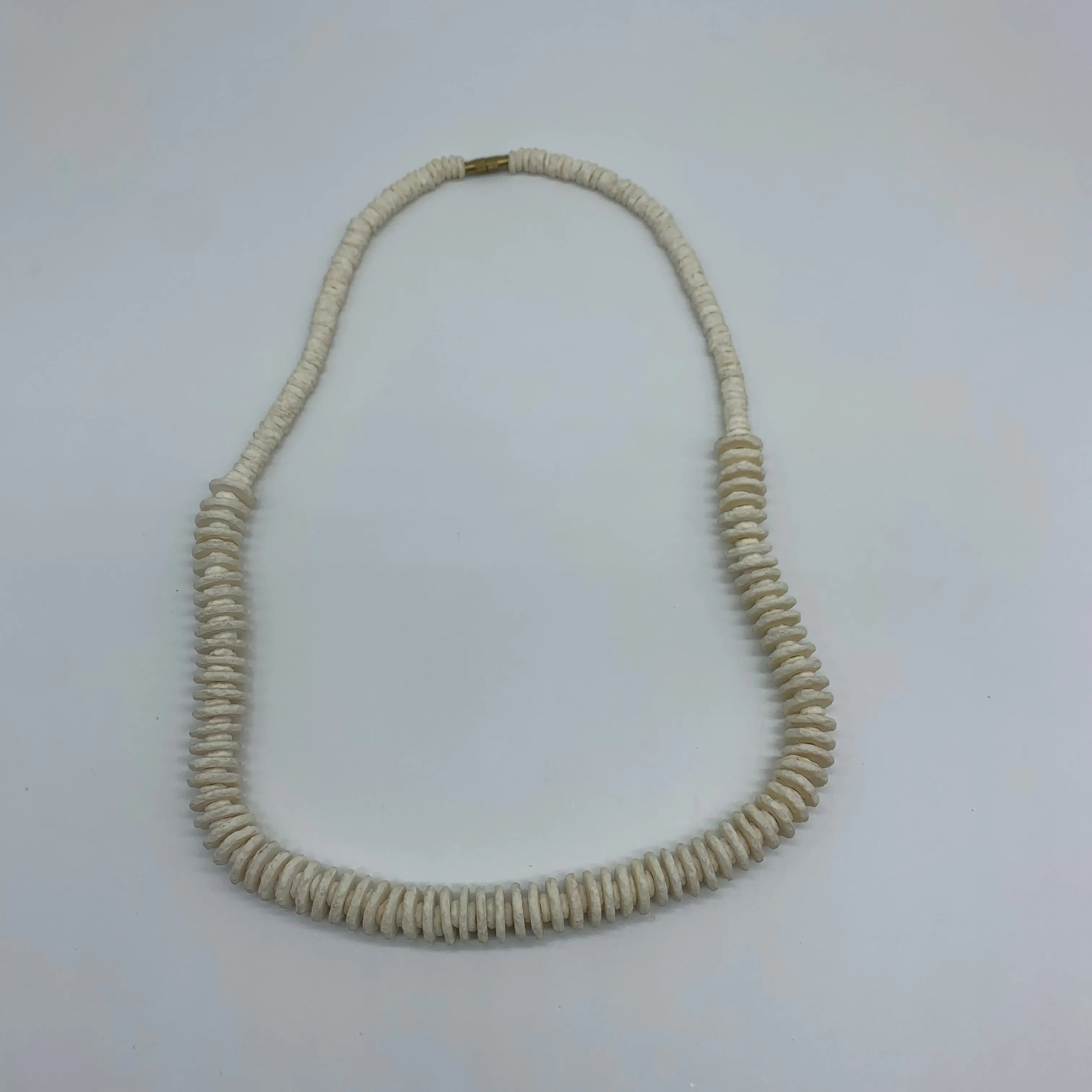 Ostrich Egg Shells Necklace- Natural Mena