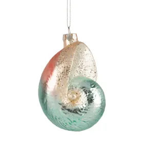 Pastel Nautilus Seashell Ornament