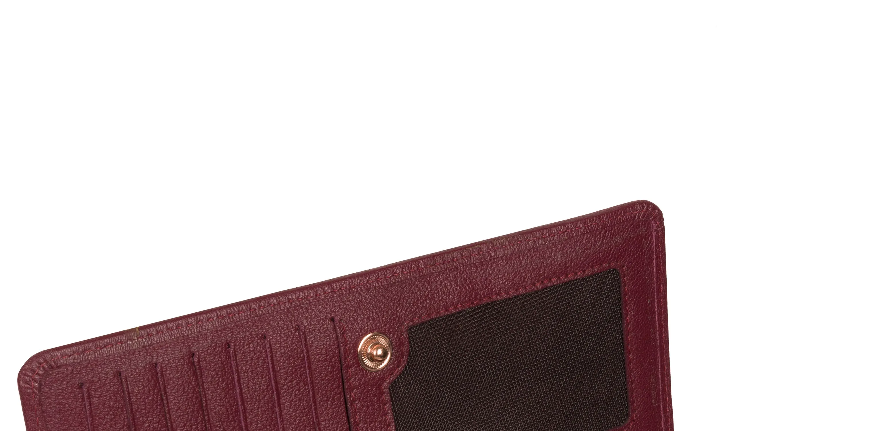'Pipit' Pomegranate Leather Purse