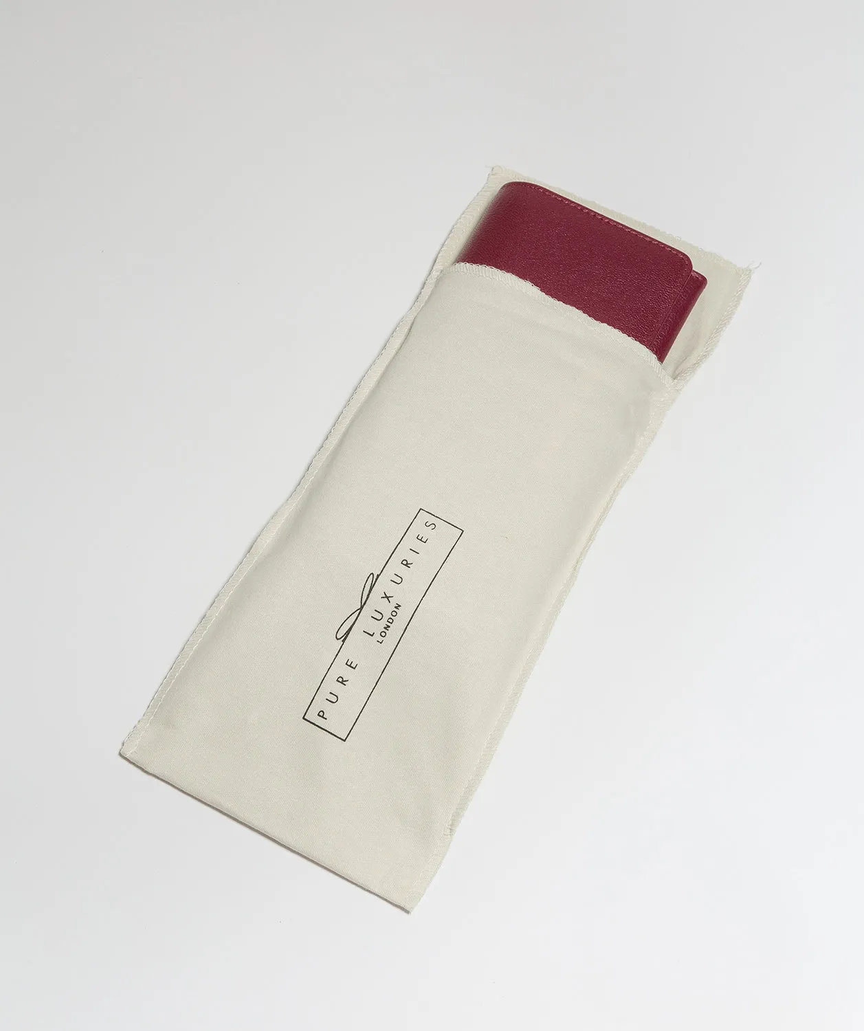 'Pipit' Pomegranate Leather Purse