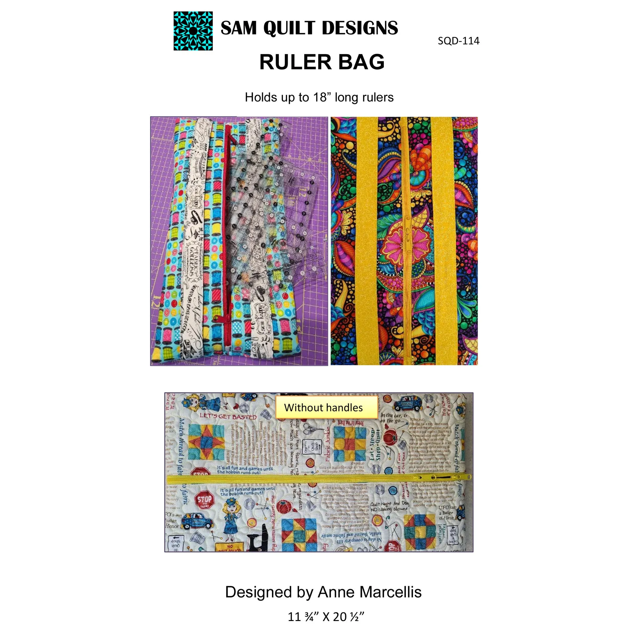 Ruler Bag Pattern SQD-114 - Paper Pattern