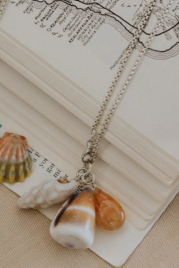 Sea Treasures Necklace - Sunstone